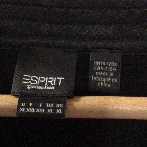 Women's Esprit Black V-Neck Top - Picture 3 of 12